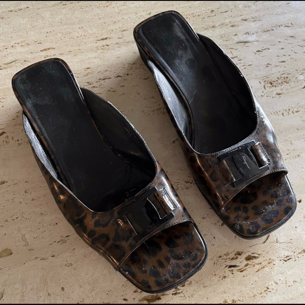 Salvatore Ferragamo slide with open toe